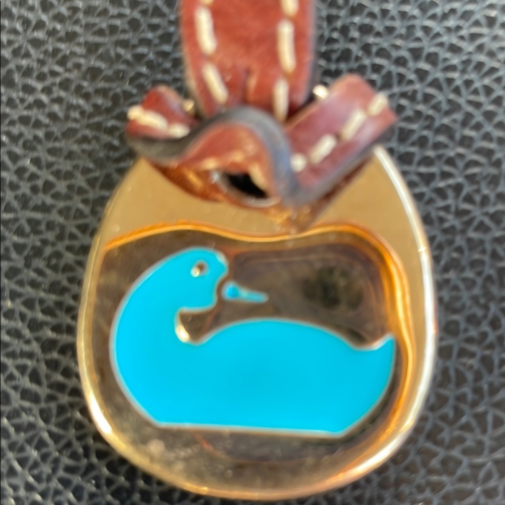 Dooney and Bourke Blue Duck bag charm . Blue duck is vin!!
